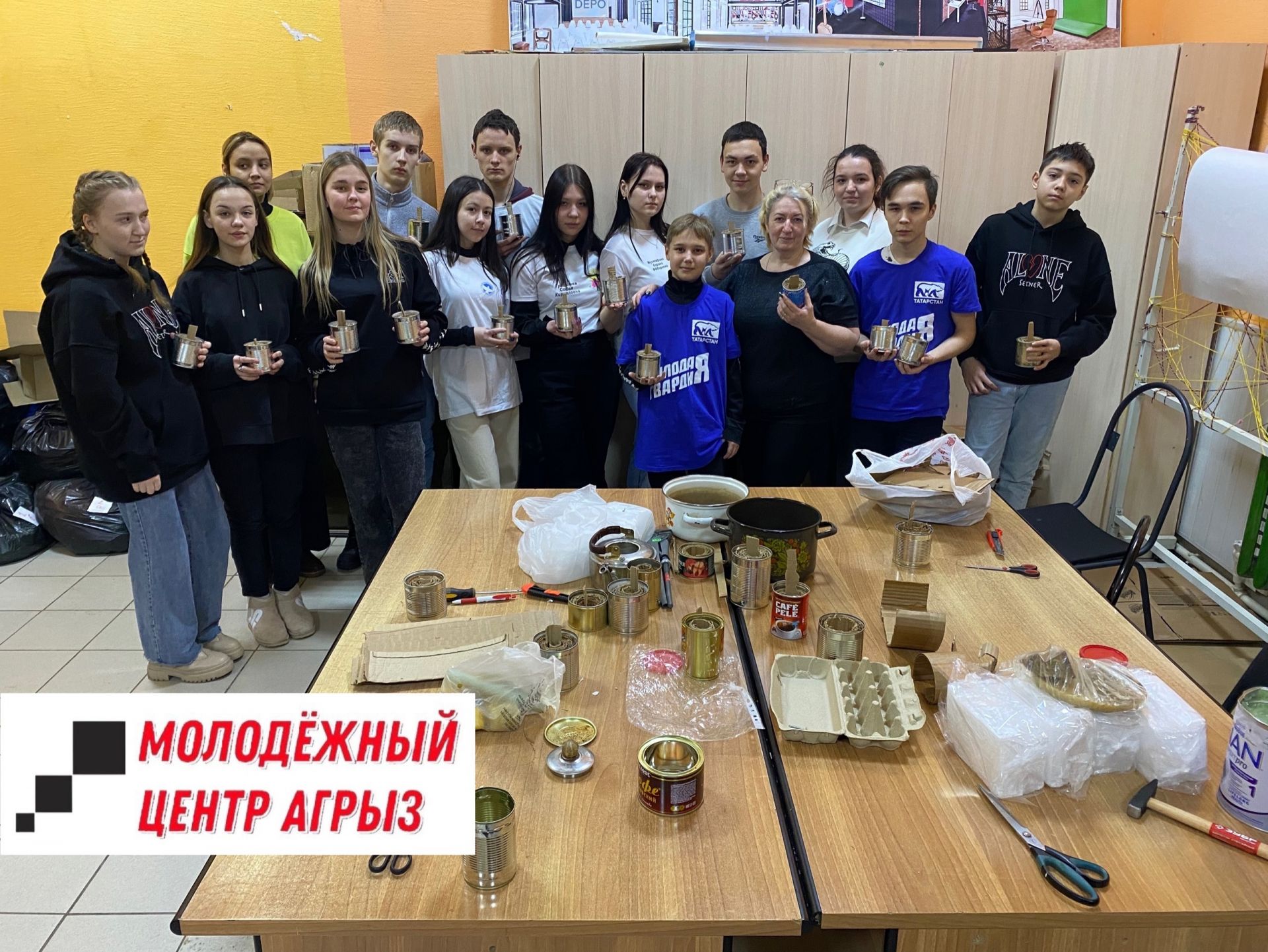 В Агрызе прошел мастер-класс по изготовлению окопных свечей