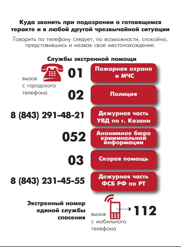 При подозрении немедленно сообщайте в полицию