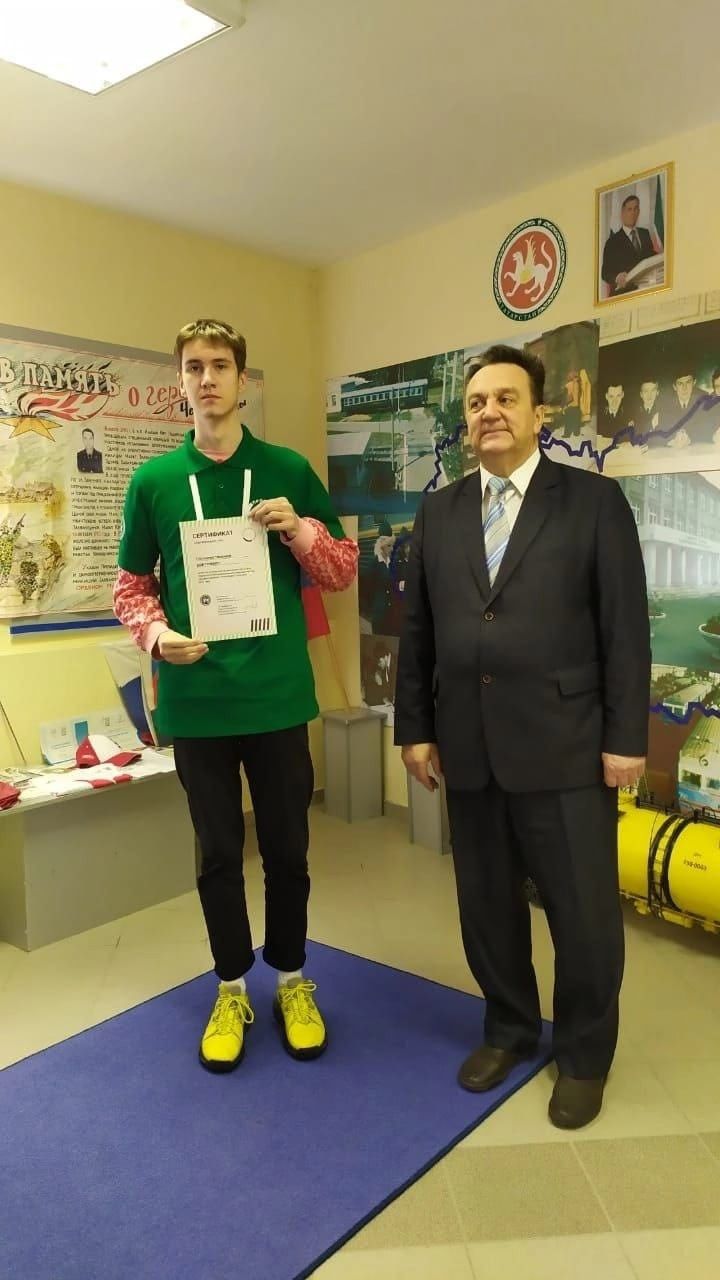 Тимофей Глазырин из Агрыза принимает участие на Чемпионате по профессиональному мастерству среди студентов