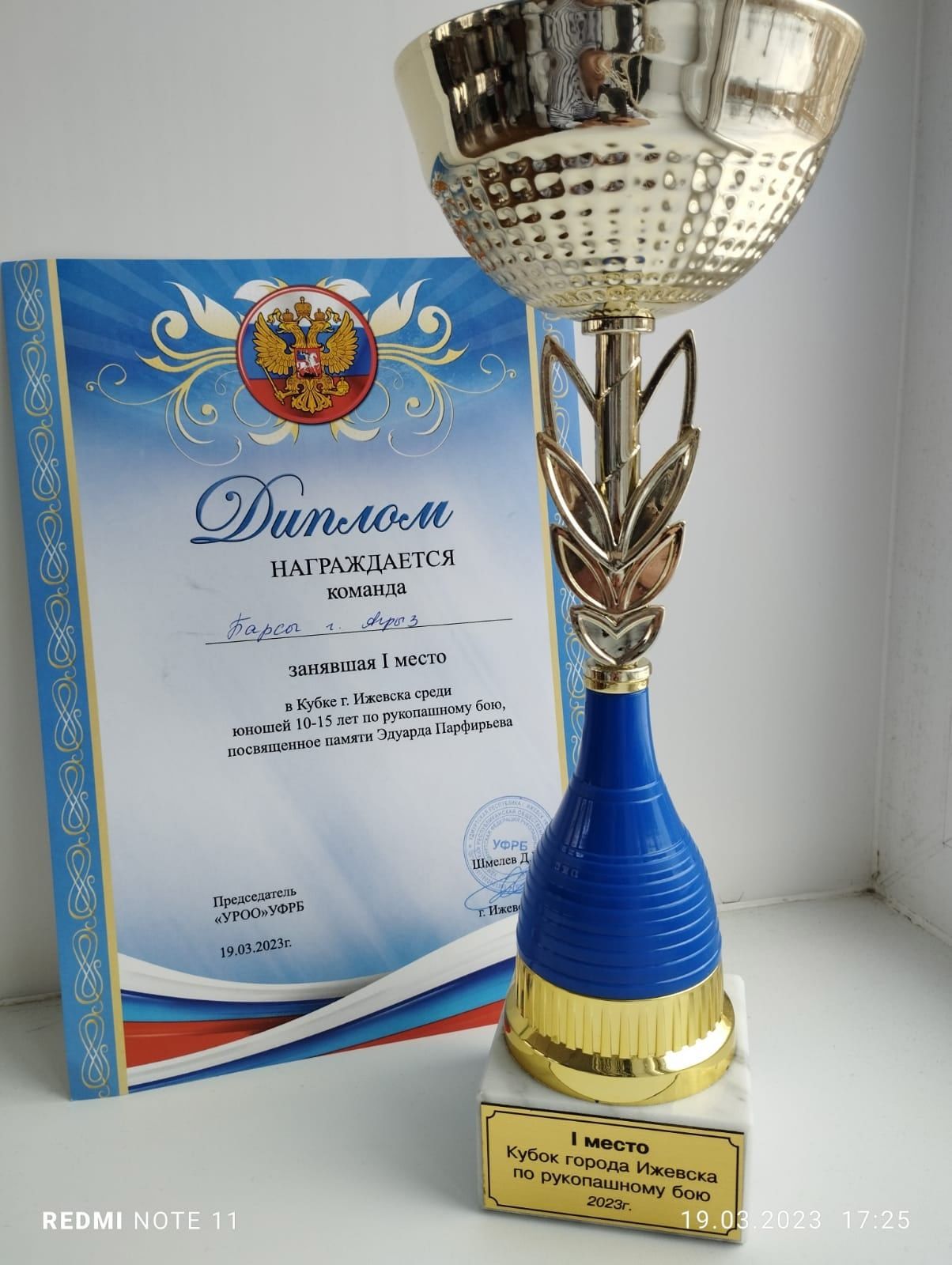 Агрызские ребята заняли 1 командное место в турнире по рукопашному бою, посвященный памяти Эдуарда Парфирьева