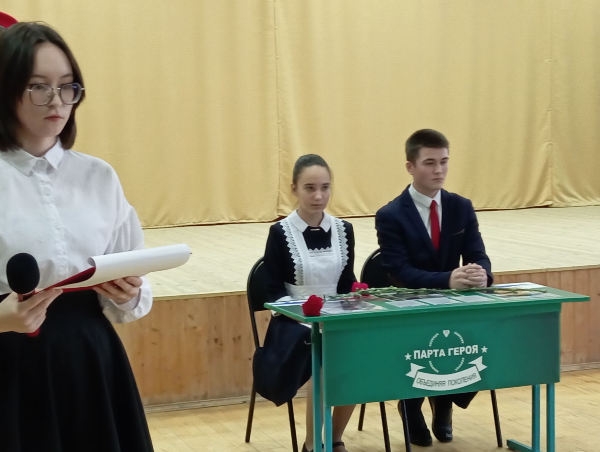Тирсә мәктәбендә Илнур Нуриманов, Илнур Миннәхмәтов, Әлфинат Вәлиев истәлегенә Герой партасы ачылды