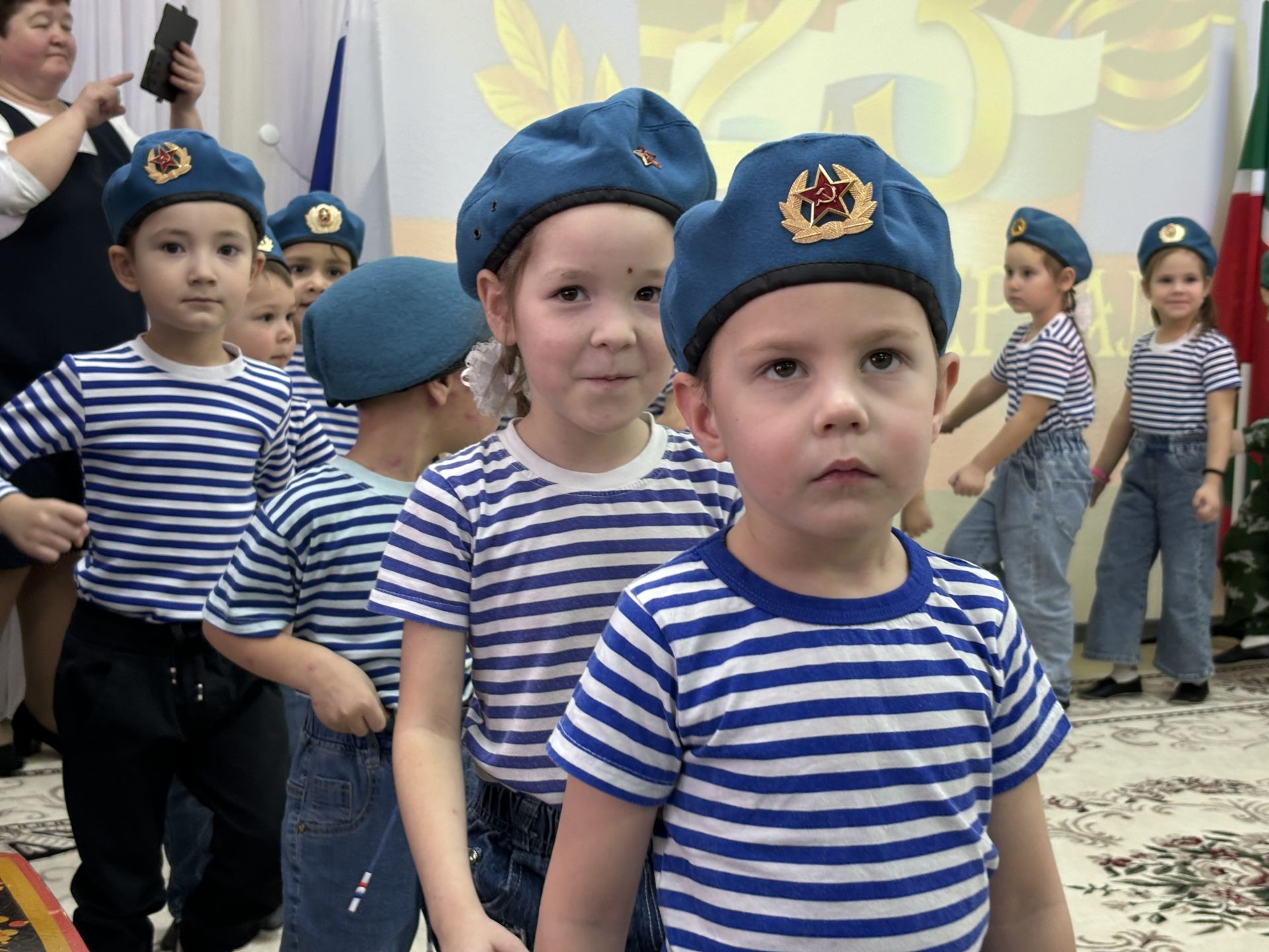 Среди воспитанников детского сада №1 прошел конкурс «Смотра строя и песни»