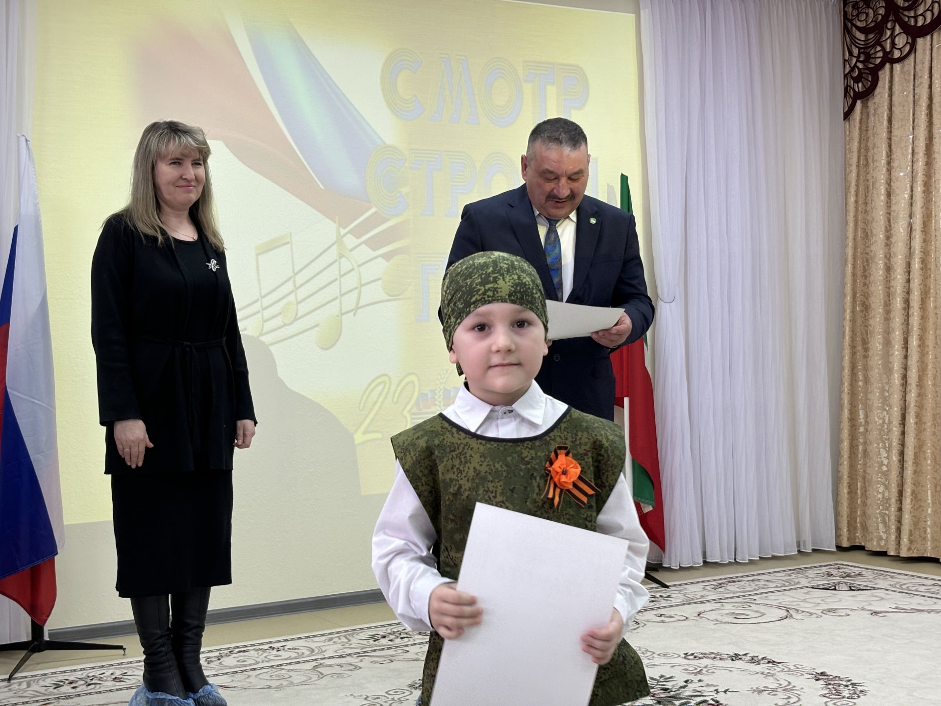 Среди воспитанников детского сада №1 прошел конкурс «Смотра строя и песни»