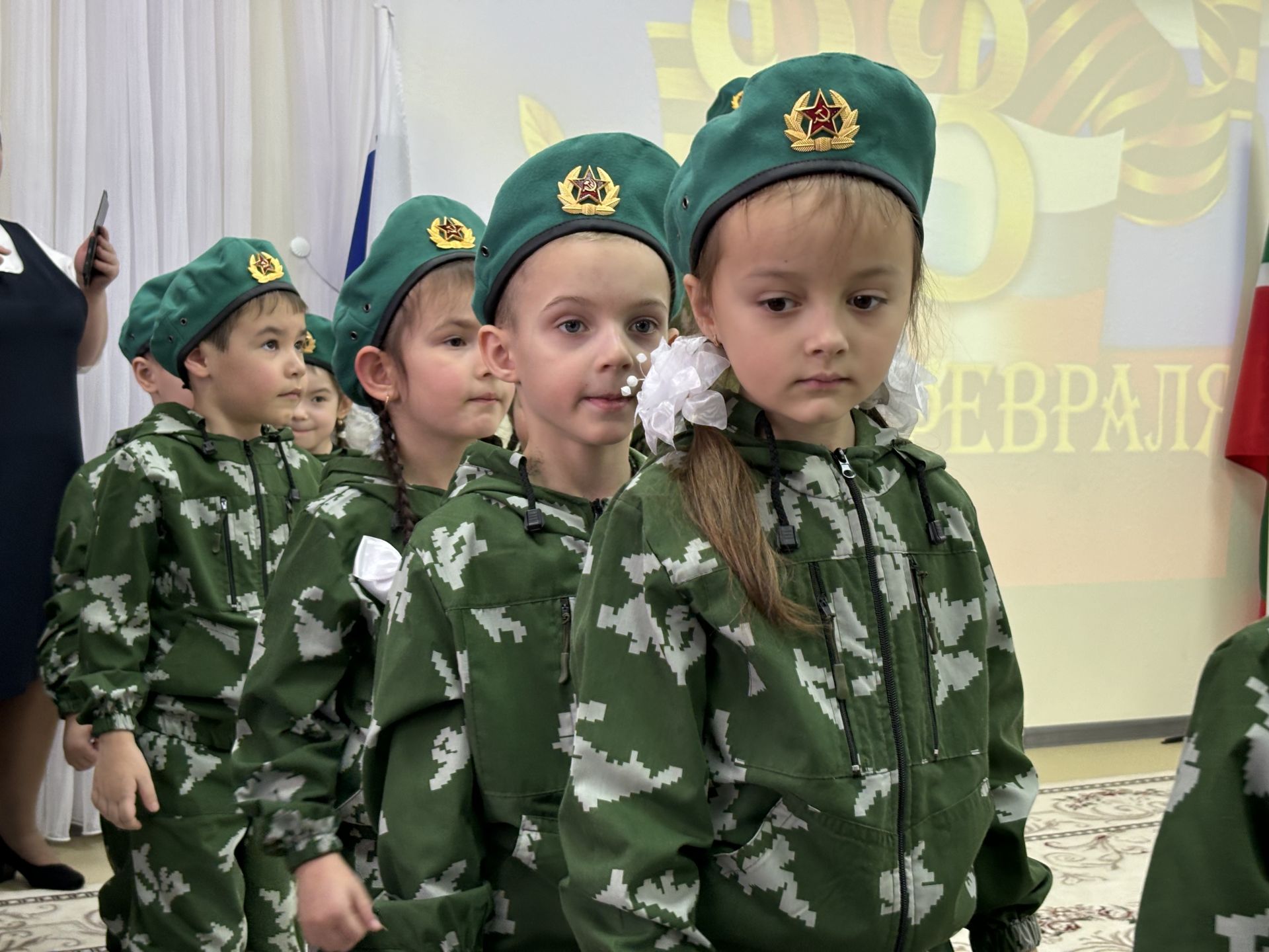 Среди воспитанников детского сада №1 прошел конкурс «Смотра строя и песни»