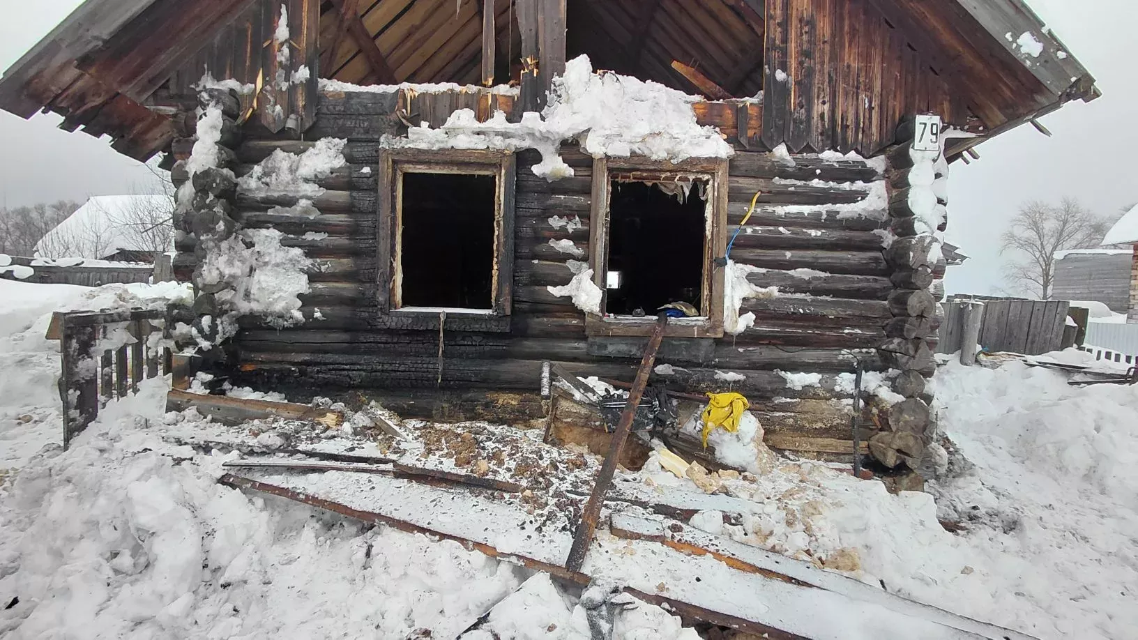 При пожаре в деревне Ямурзино погиб мужчина