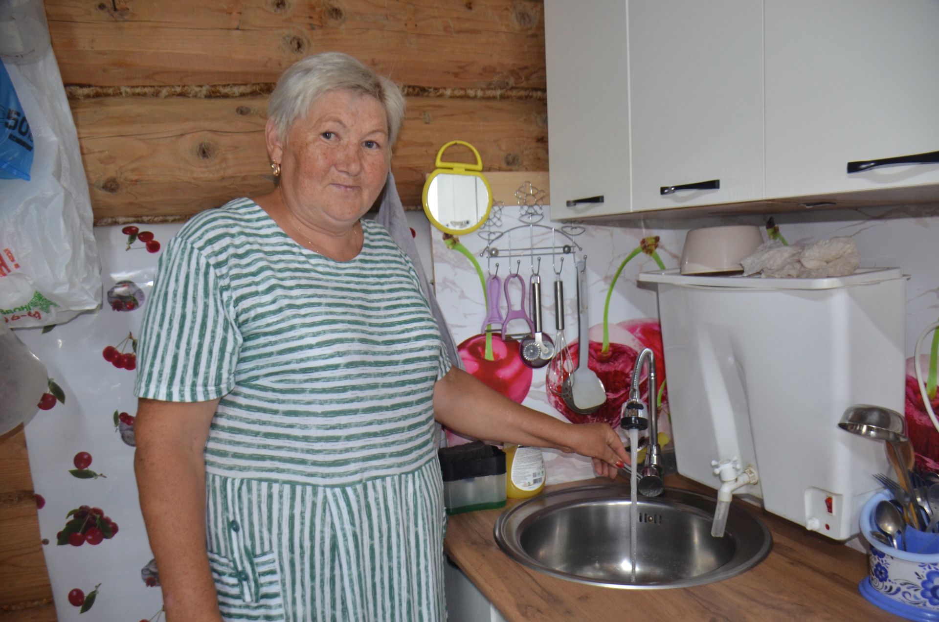 В доме кадыбашской семьи Гафаровых спустя 11 лет появился водопровод