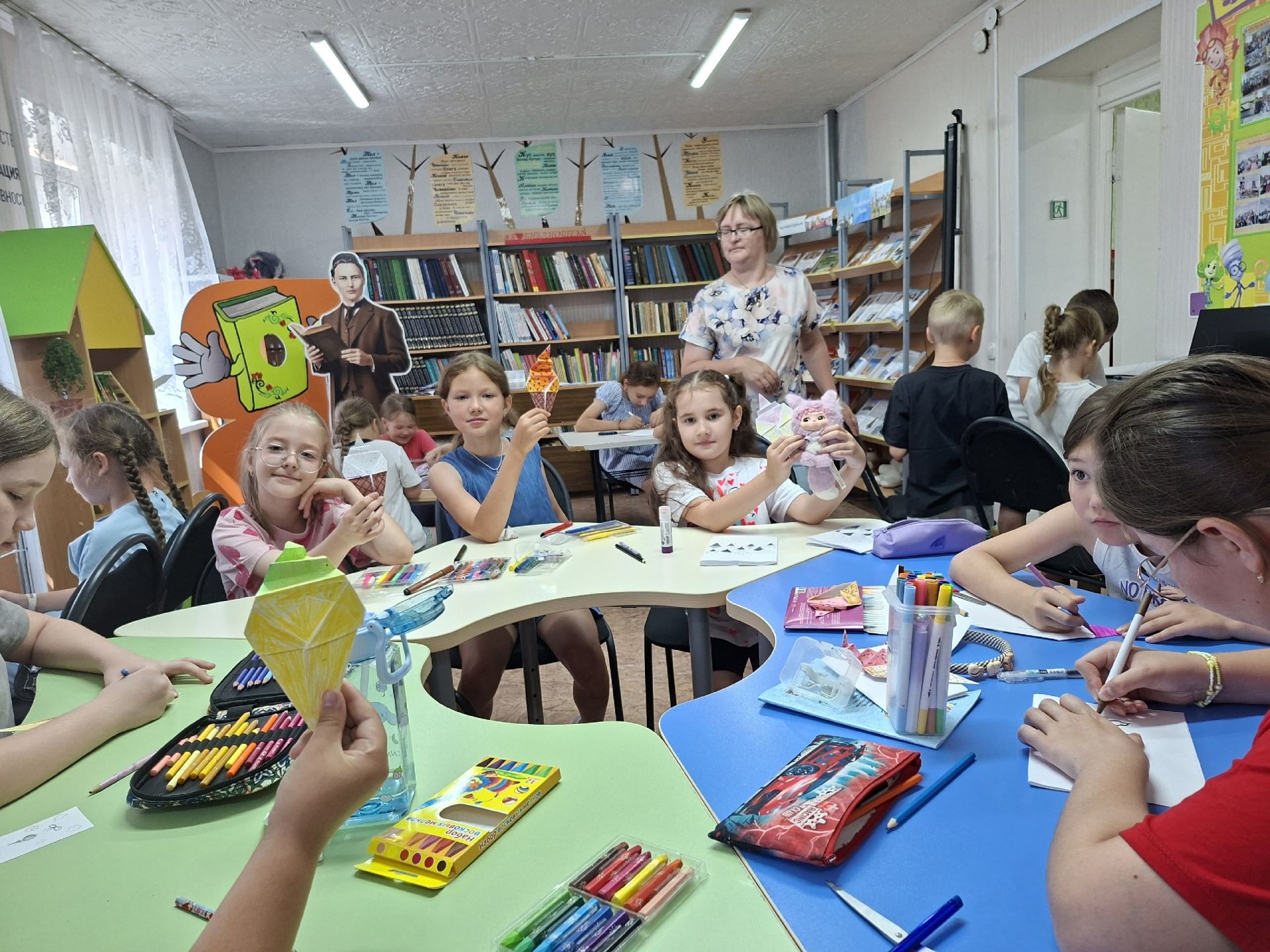 В библиолагере «Книжная радуга» прошёл «День творческих идей»