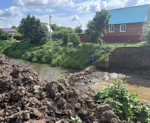 В Агрызе прошёл общегородской субботник по очистке берегов реки Агрызки