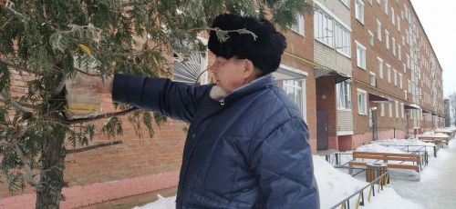 Житель многоквартирного дома в Агрызе всю зиму кормит птиц
