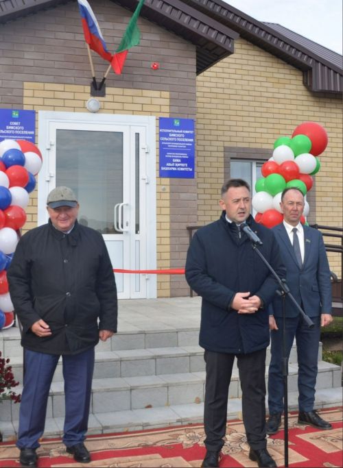 Советник председателя Ассоциации «Cовет муниципальных образований РТ» принял участие в торжественном открытии нового объекта в Биме Агрызского района