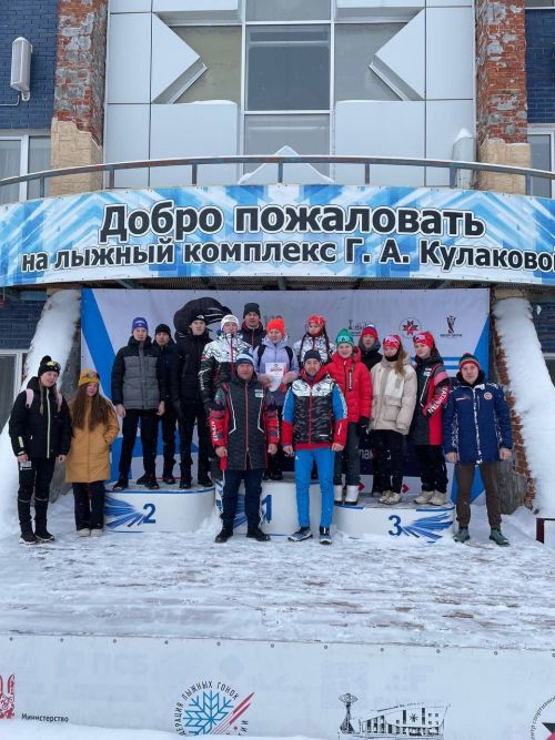 Агрызские спортсмены заняли третье место в лыжных гонках