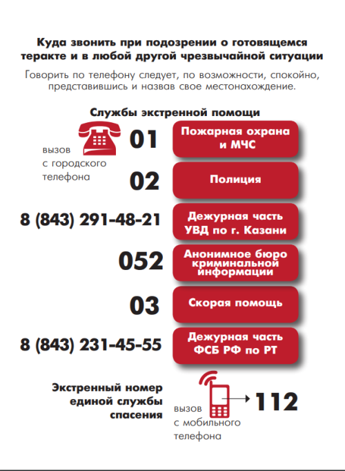 При подозрении немедленно сообщайте в полицию