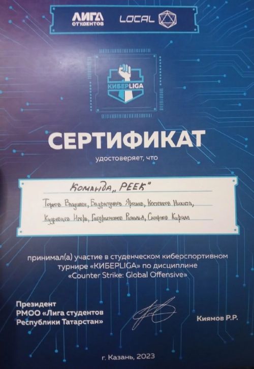 Агрызские студенты испытали себя в киберспорте