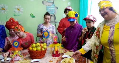 В приюте «Ласка» отпраздновали Масленицу