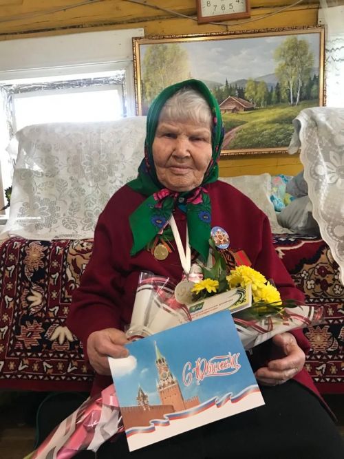Ветеран войны и труженик тыла Ксения Рыболовлева отметила 95-летний юбилей