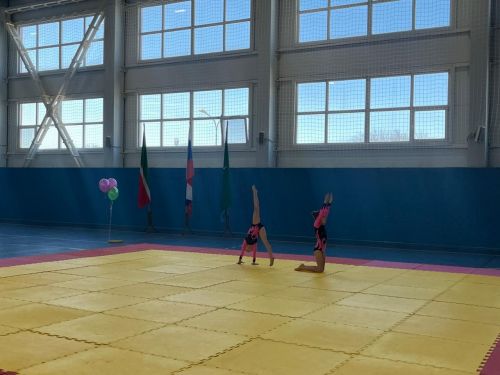 Сегодня в Агрызе проходит Межрегиональное Первенство по аэробике и акробатике
