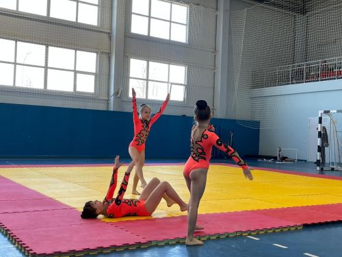 Сегодня в Агрызе проходит Межрегиональное Первенство по аэробике и акробатике