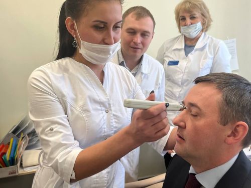 Ленар Нургаянов с рабочим визитом посетил поликлинику