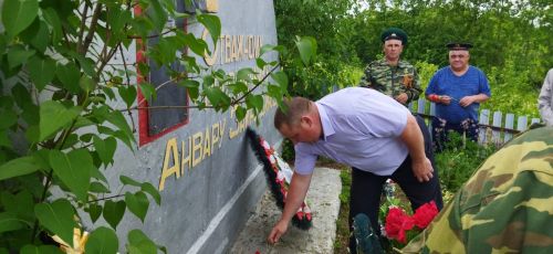 В Агрызском районе почтили память погибшего пограничника Анвара Зайнутдинова