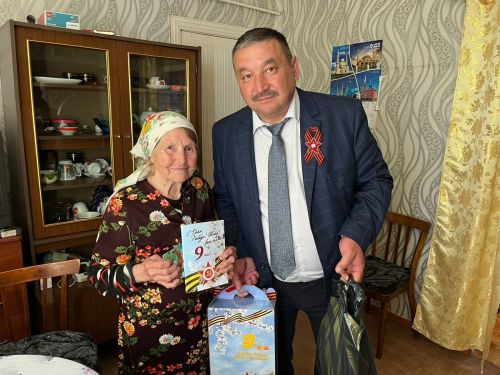 Руководитель аппарата Совета Агрызского района навестил труженицу тыла Валееву Елену