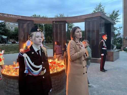 На площади Победы в Агрызе прошла акция «Свеча Памяти»