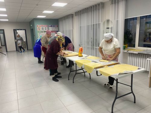 Кадыбаш авылында хәрбиләргә токмач әзерлиләр