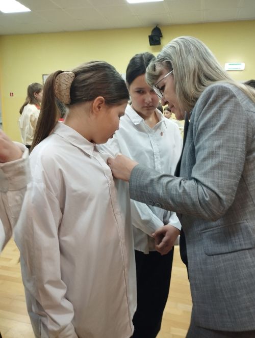 В Агрызе прошла церемония посвящения учащихся в ряды «Движения Первых»