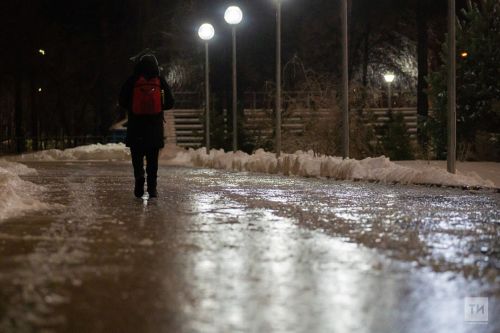 Агрызцам напоминают, как вести себя в гололед