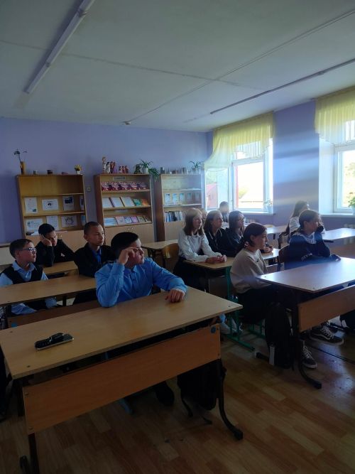 В Терсинской школе учащиеся приняли участие в профилактической беседе по ПДД