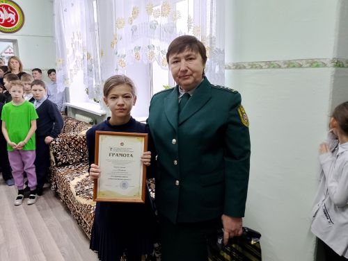 В Агрызской школе-интернате прошла встреча с экологами заказника Кичке-Тан