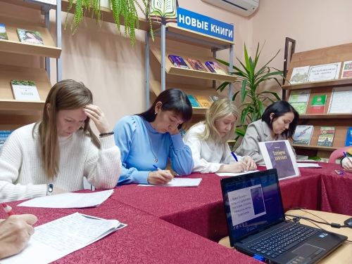 Әгерҗелеләр “Татарча диктант” акциясенә кушылдылар
