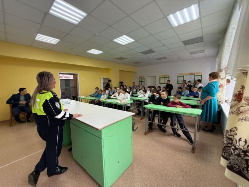 Профилактическая беседа о безопасности на дорогах прошла в Бимской школе Агрызского района