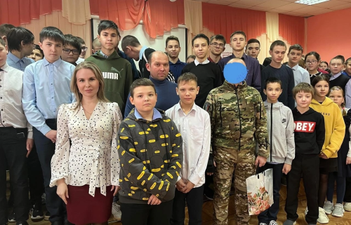 Герои среди нас: участник СВО встретился с учениками гимназии им. Асафа Абдрахманова