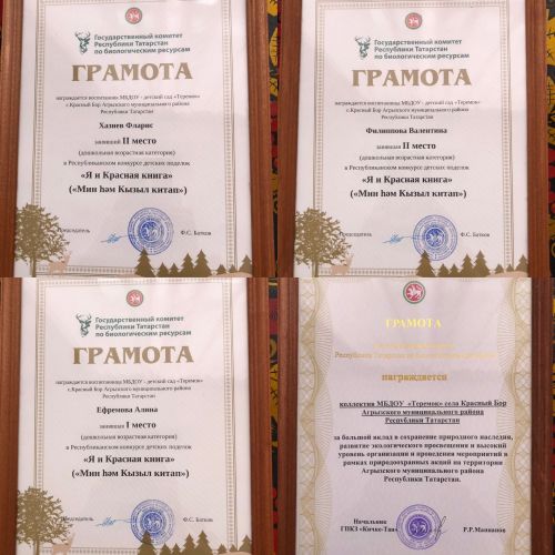 Воспитанники Красноборского детского сада награждены грамотами и памятными подарками