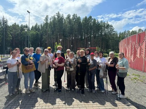 Врачи Агрызской ЦРБ вышли на фестиваль скандинавской ходьбы