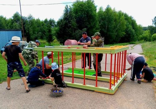 Әгерҗе районы Күләгәш авылында балалар өчен яңа уен мәйданчыгы урнаштырылды