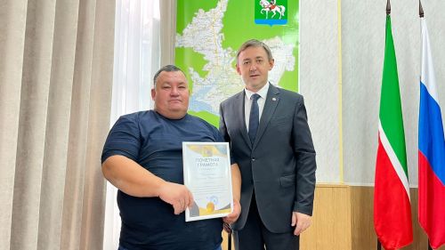 Работникам дорожного хозяйства Агрызского района вручили награды
