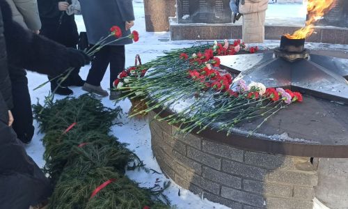 В Агрызе у Вечного огня почтили память защитников Отечества