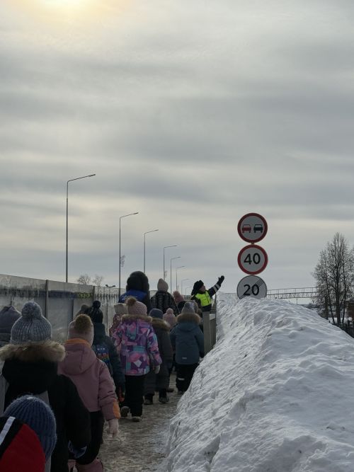 В Агрызе малыши стали участниками пешеходной экскурсии по правилам дорожного движения