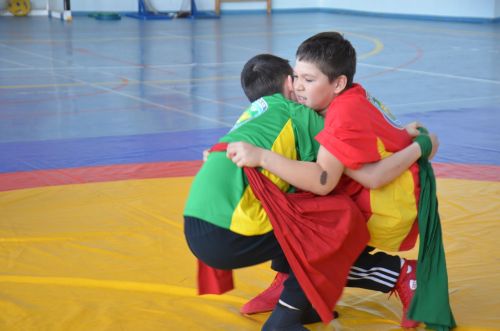В Агрызе состоялись соревнования по национальной борьбе