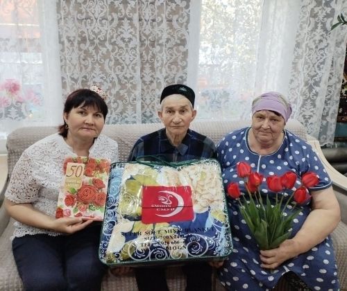 Салагыш җирлегендә өч пар алтын туйларына җиткән