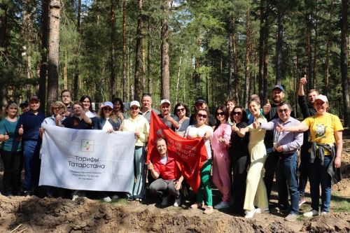 Сотрудники Госкомитета РТ по тарифам высадили более 1000 елей в рамках акции «Сад памяти»