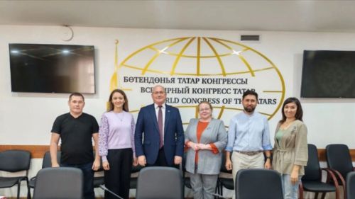 Бөтендөнья татар конгрессы бинасында Татарстан Республикасы Әгерҗе районы якташлар җәмгыятенең җыелышы узды