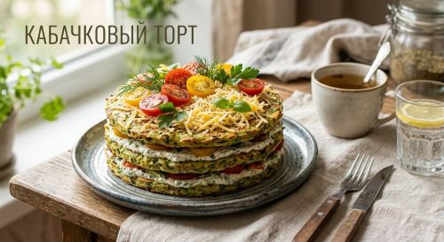 Кабачковый торт: лёгкий и эффектный летний рецепт