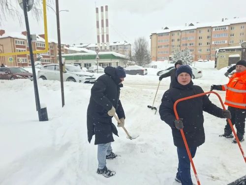 Общегородской субботник борьбы со снегом