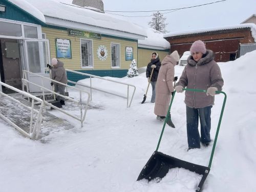 Общегородской субботник борьбы со снегом