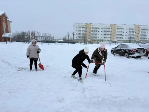 Общегородской субботник борьбы со снегом