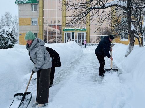 Общегородской субботник борьбы со снегом