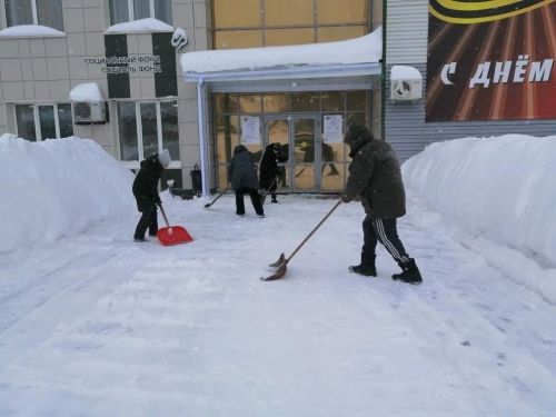 Общегородской субботник борьбы со снегом