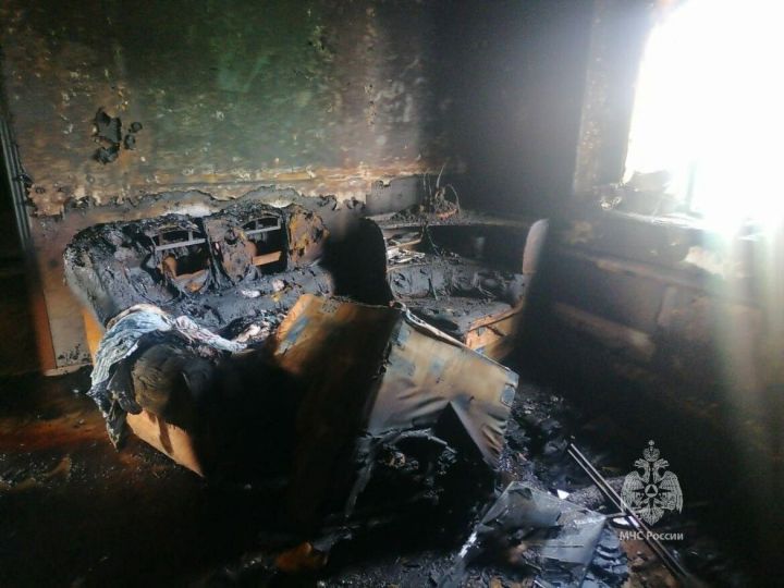 Мать и дочь сгорели в пожаре в Татарстане